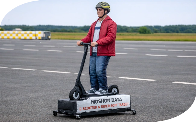 E-Scooter and Rider Soft Target